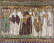 The Emperor justinian and his Court